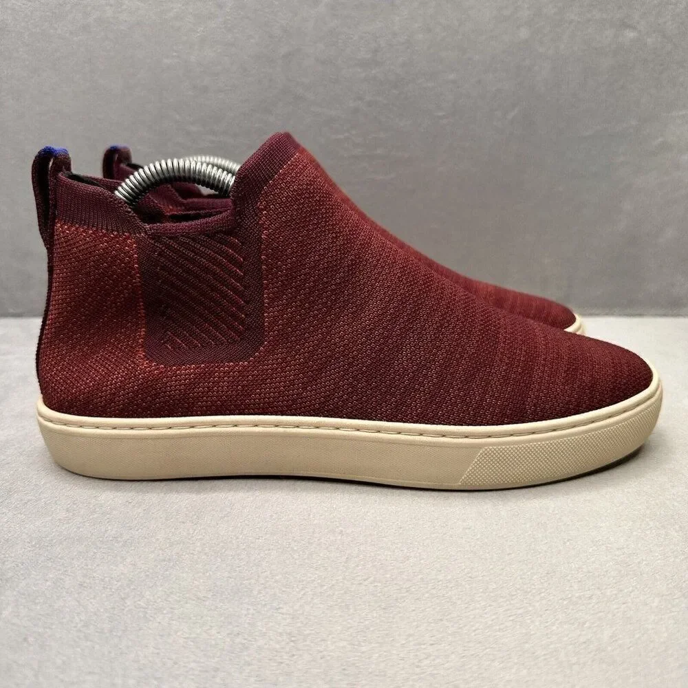 Rothy's The Chelsea Womens Size 8.5 Boot Sneakers Plum‎ Melange Stitch Sport